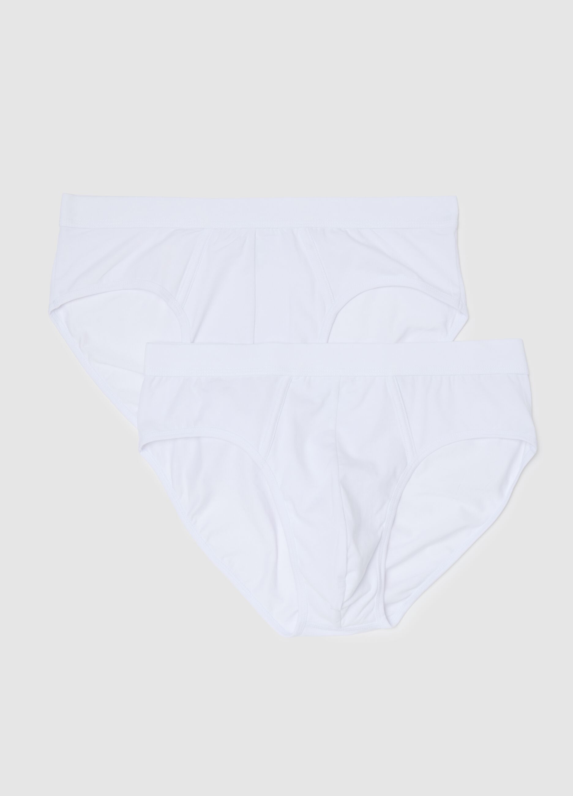 White Stretch Cotton Pack Assorted Briefs
