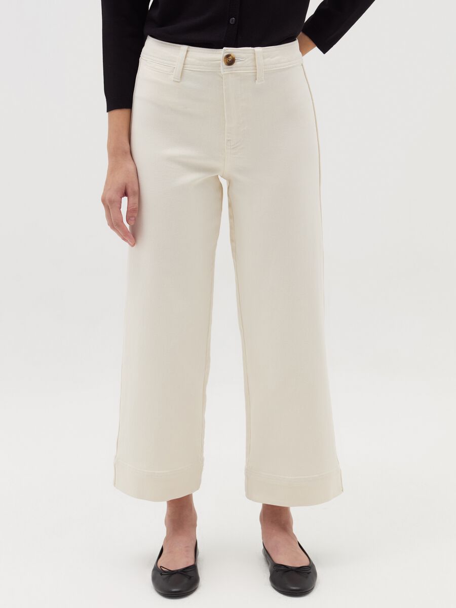 Wide-leg culotte jeans_1