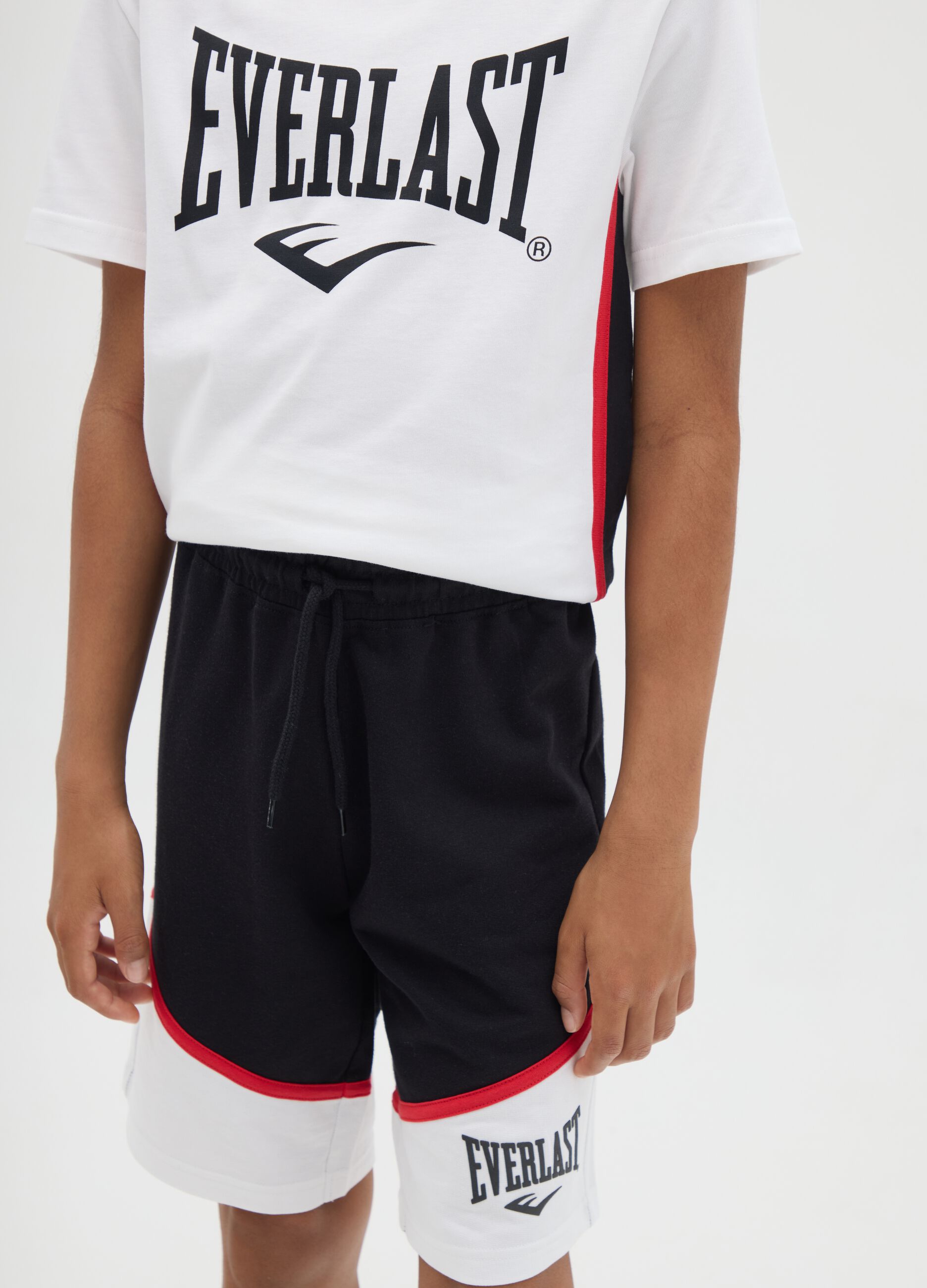 Multicolour regular fit pure cotton boy's sports set