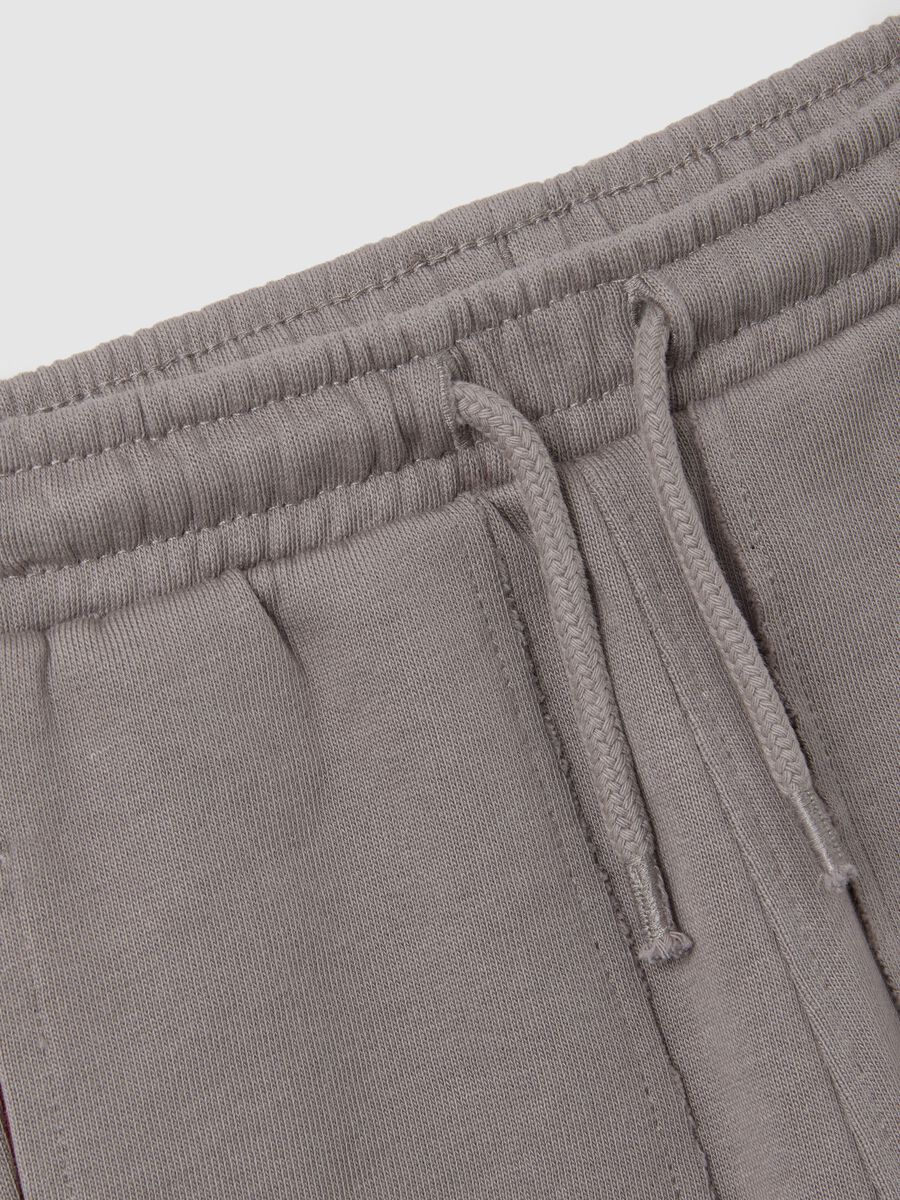 Children's jogger in pure grey cotton_2