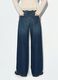 Blue denim jeans in 100% cotton with super wide-leg fit_2