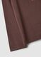 T-shirt marrone in cotone organico elasticizzato girocollo_2