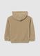 Beige velour hoodie_1