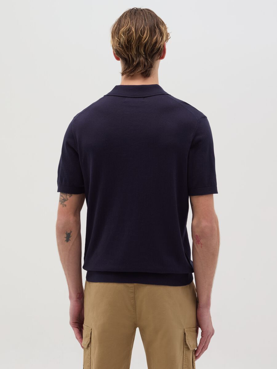 Polo shirt in solid colour cotton_3