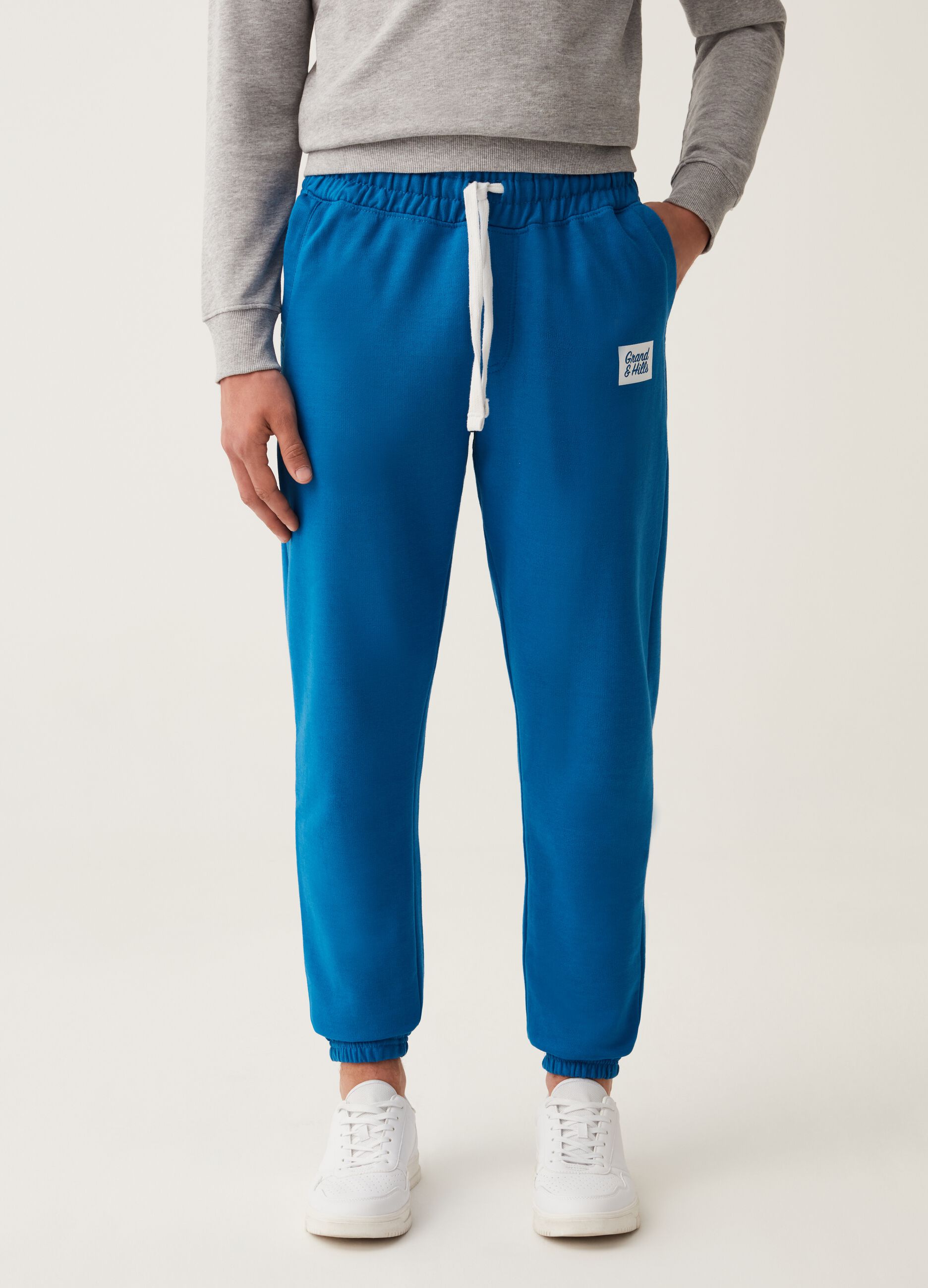Joggers in felpa con stampa Grand&Hills_1