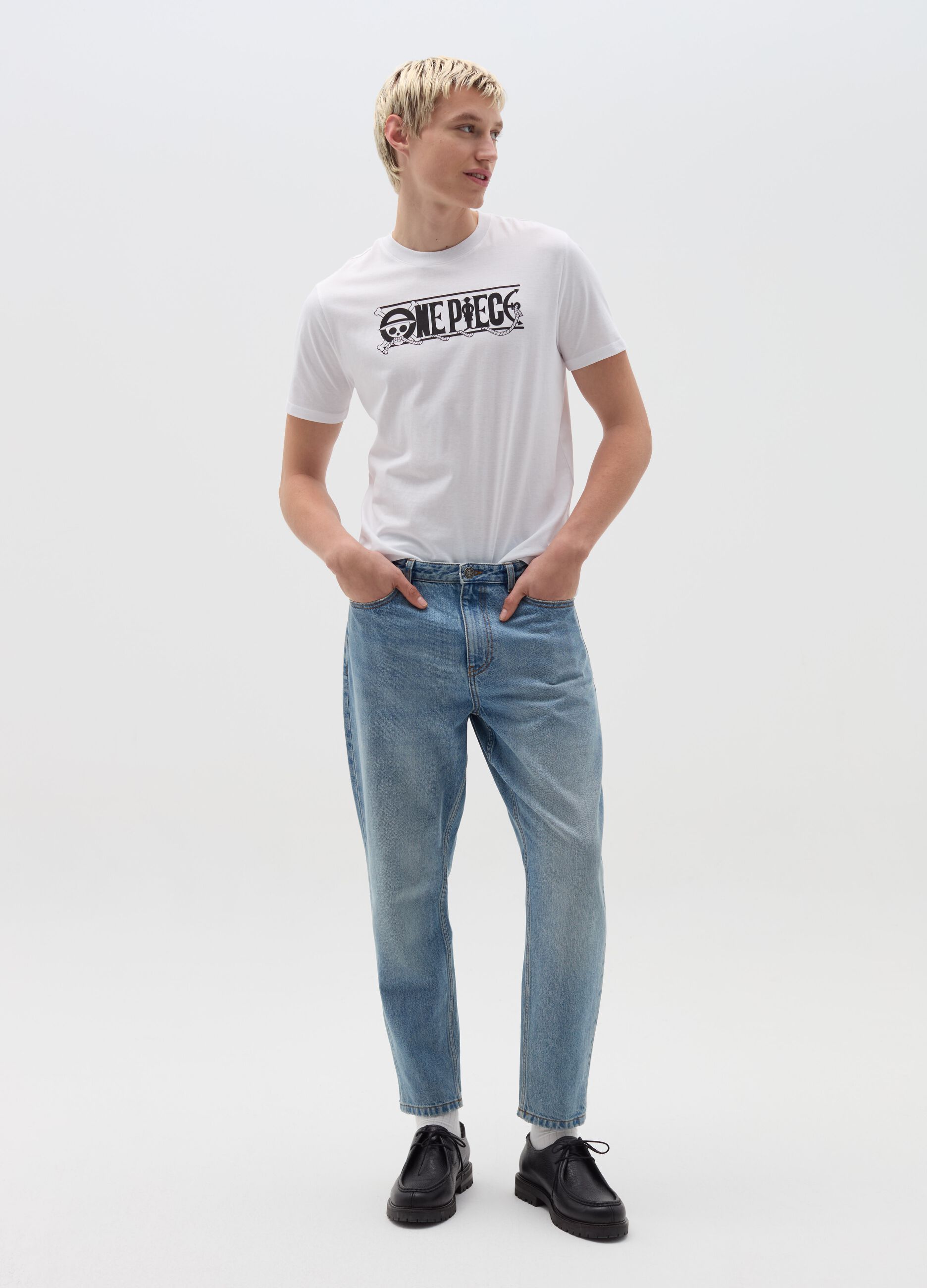 T-shirt with One Piece characters print