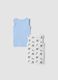 2-pack multicolour organic cotton vests with Mickey & Friends print_1