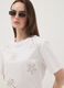White pure cotton T-shirt with broderie anglaise embroidery, regular fit_0