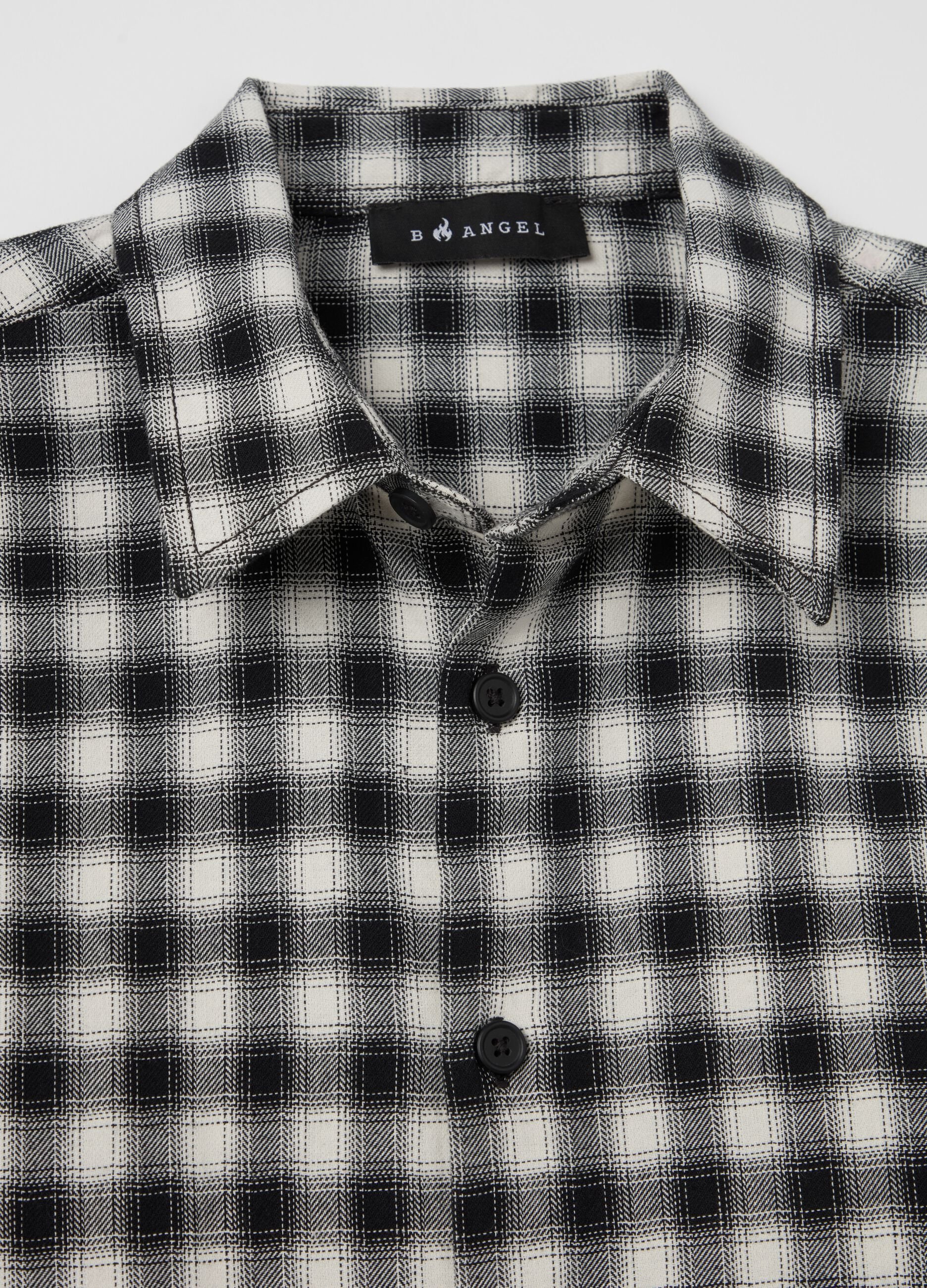 Shirt with check pattern