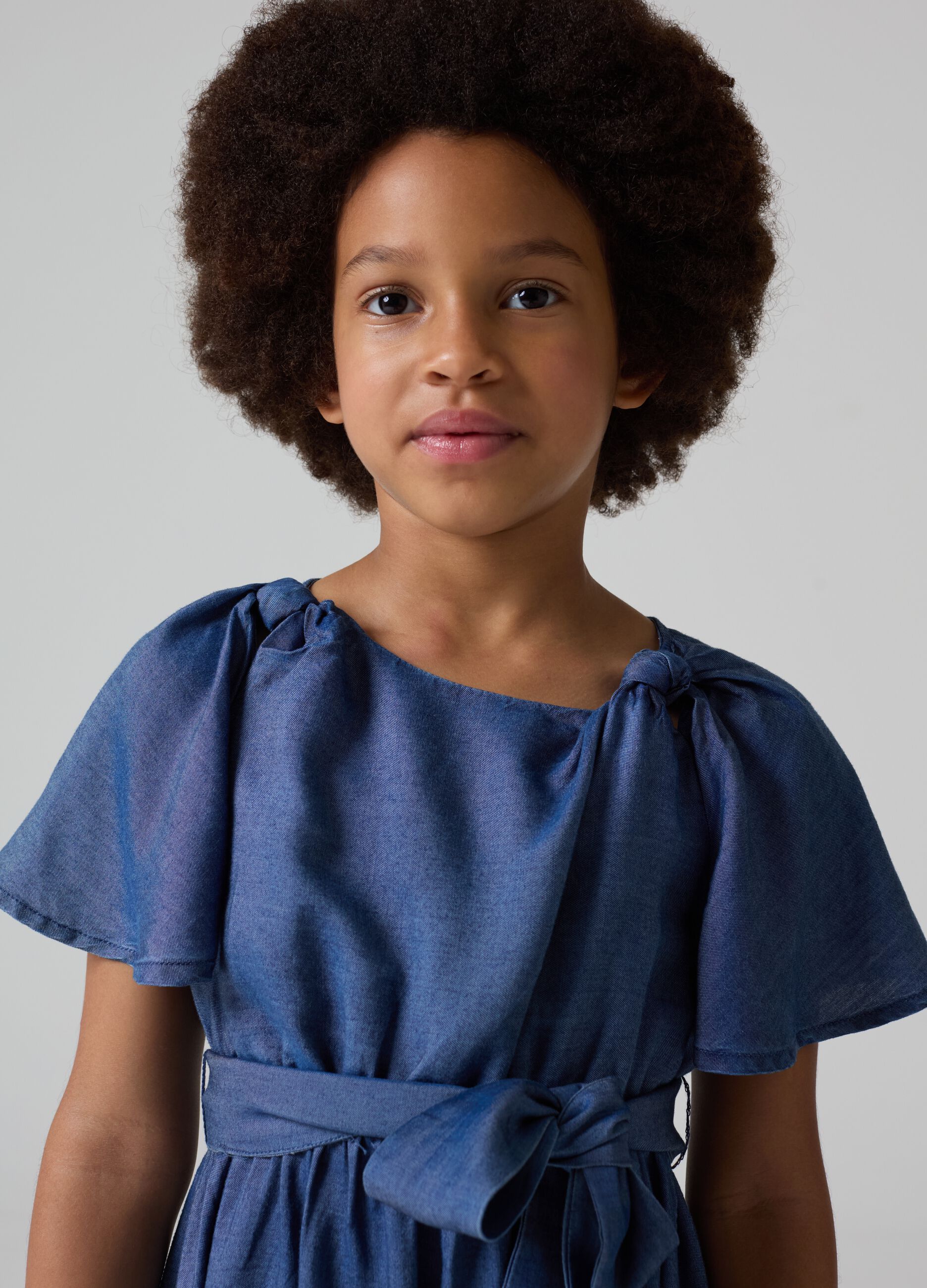 Dress in TENCEL™ Lyocell with embroidery