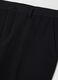 Black Slim Fit Stretch Fabric Trousers_5