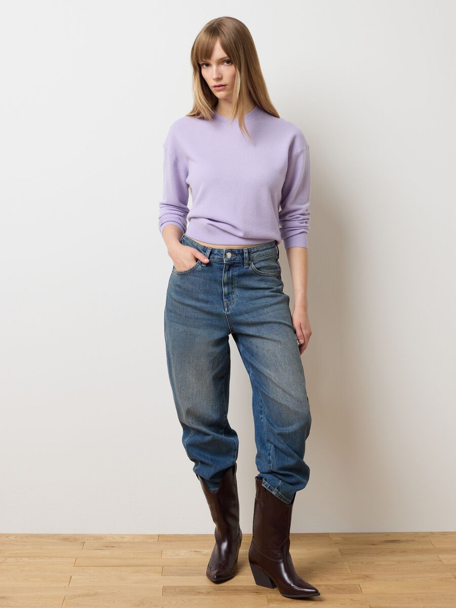 Pure Wool Purple Sweater Regular Fit_0