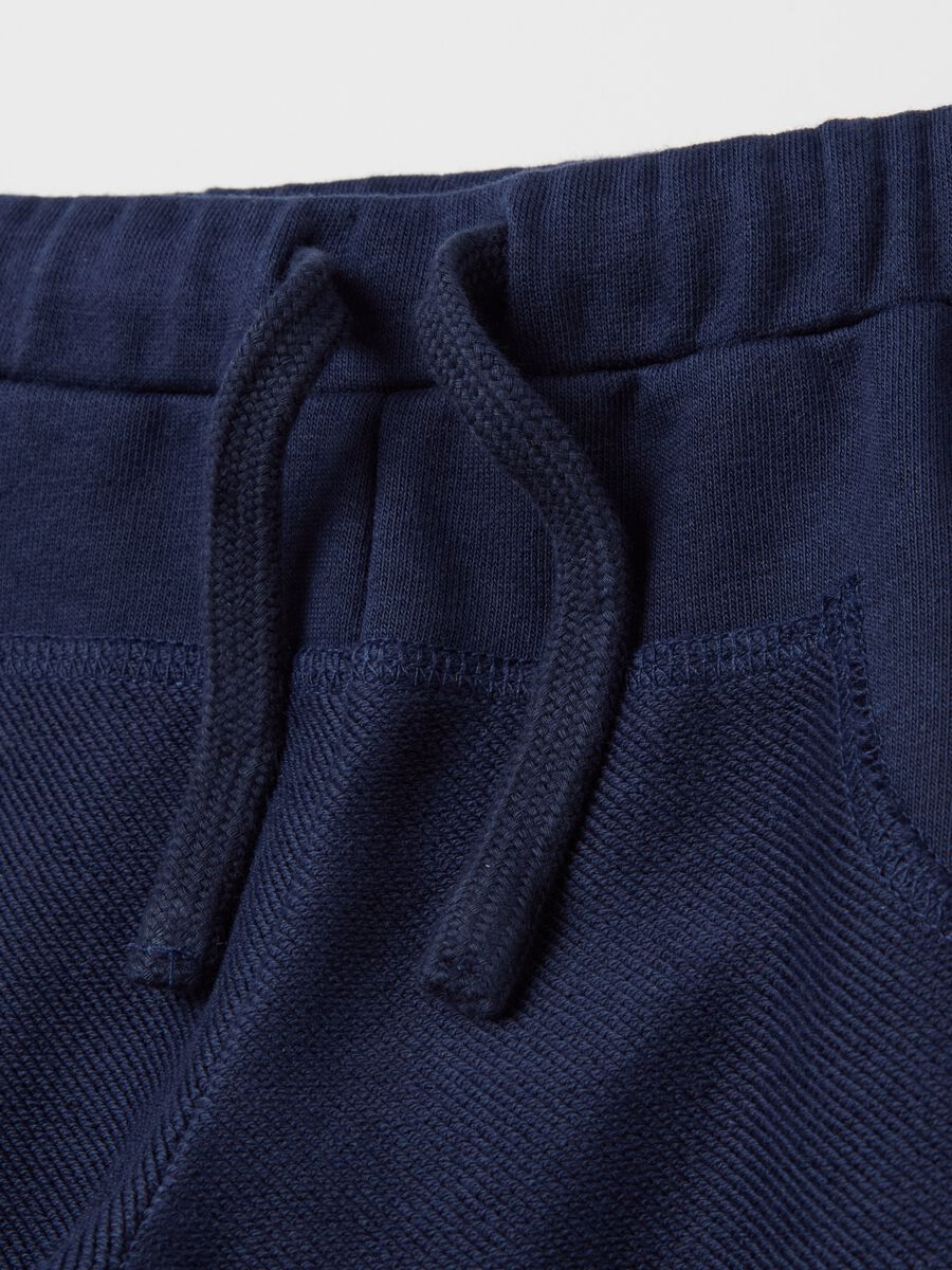 Fleece joggers with drawstring_3