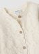 White regular-fit knitted cardigan in stretch organic cotton_2