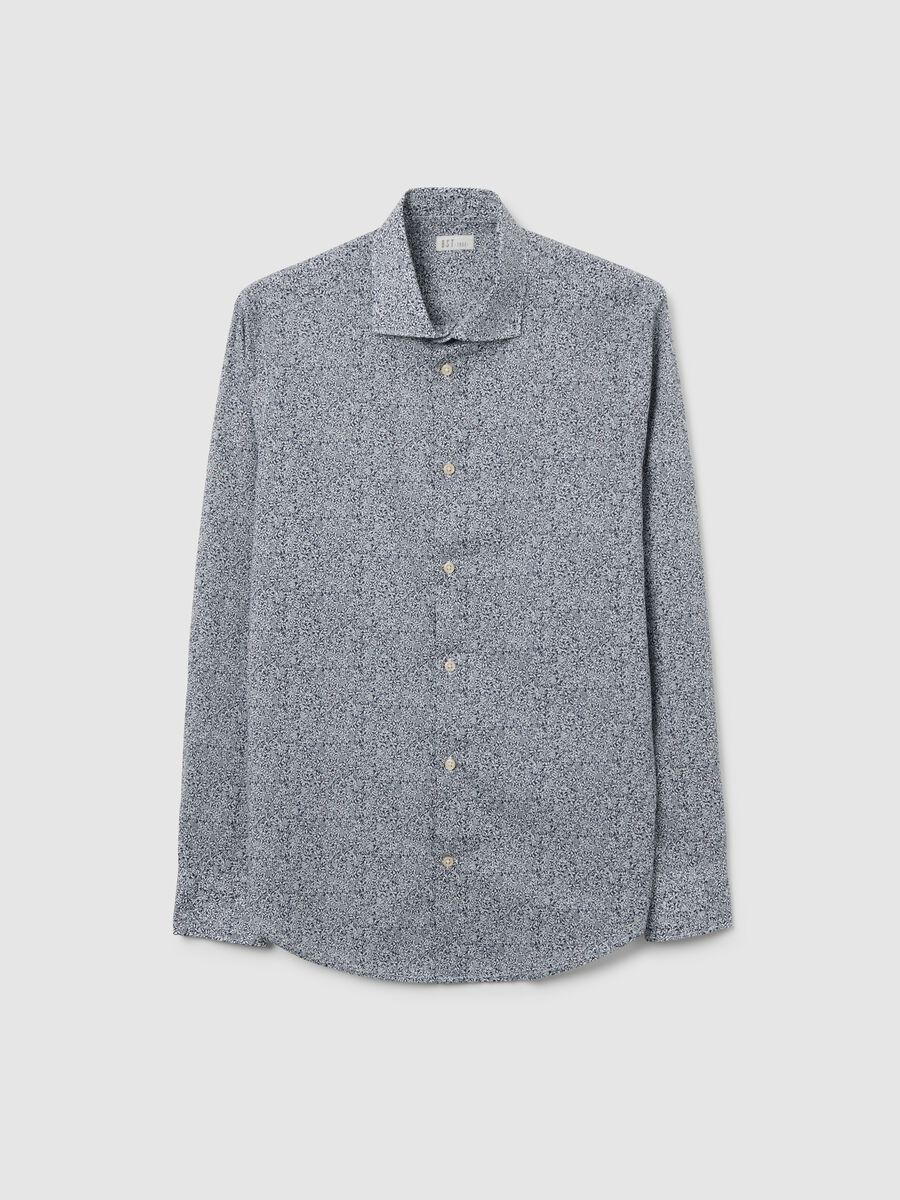 Multicolour pure cotton regular fit shirt_0