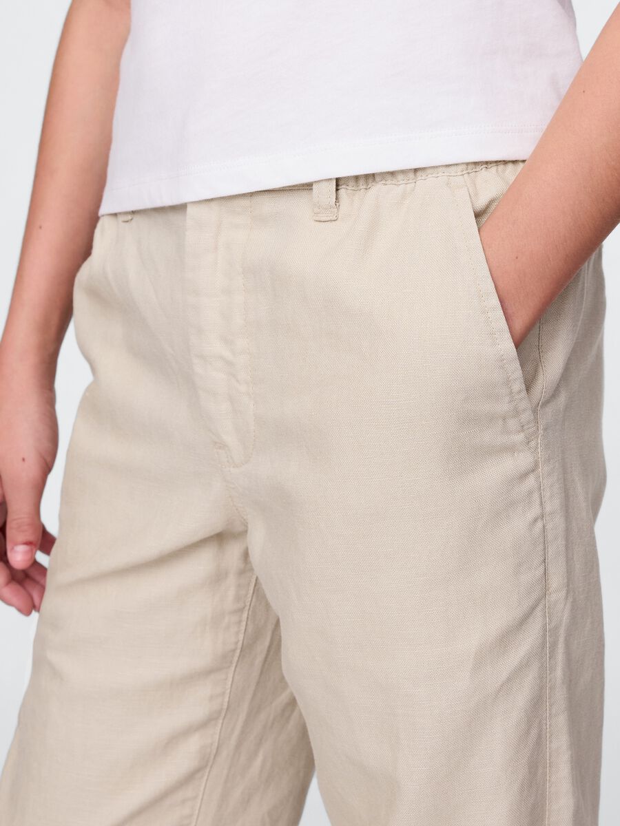 Trousers in linen and viscose_3