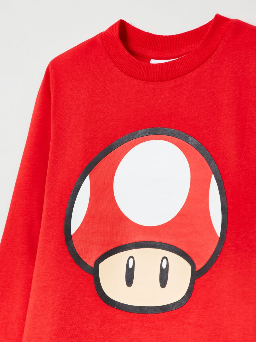 T-shirt a maniche lunghe stampa Super Mario_2