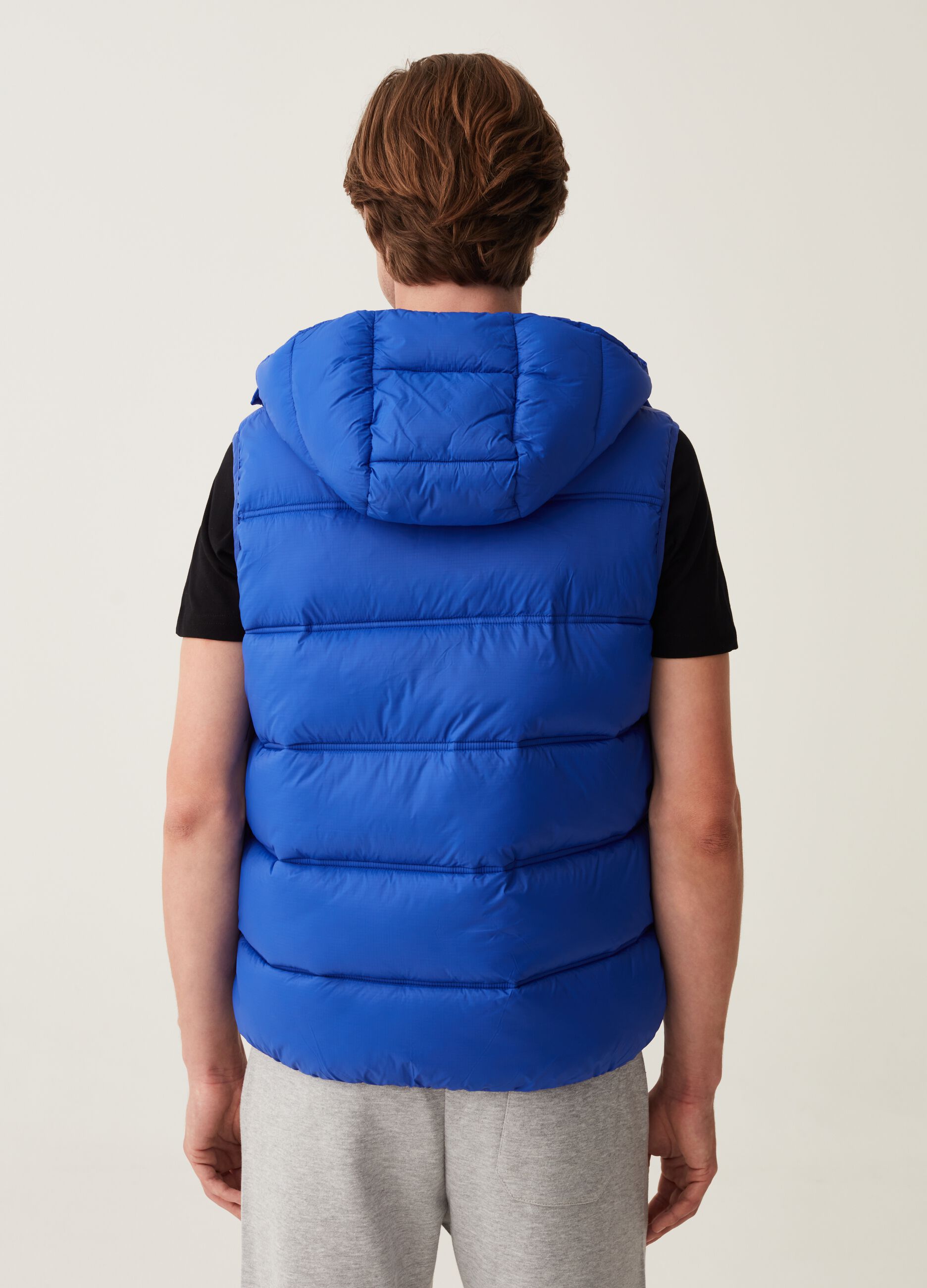 Gilet con cappuccio rimovibile stampa logo_2