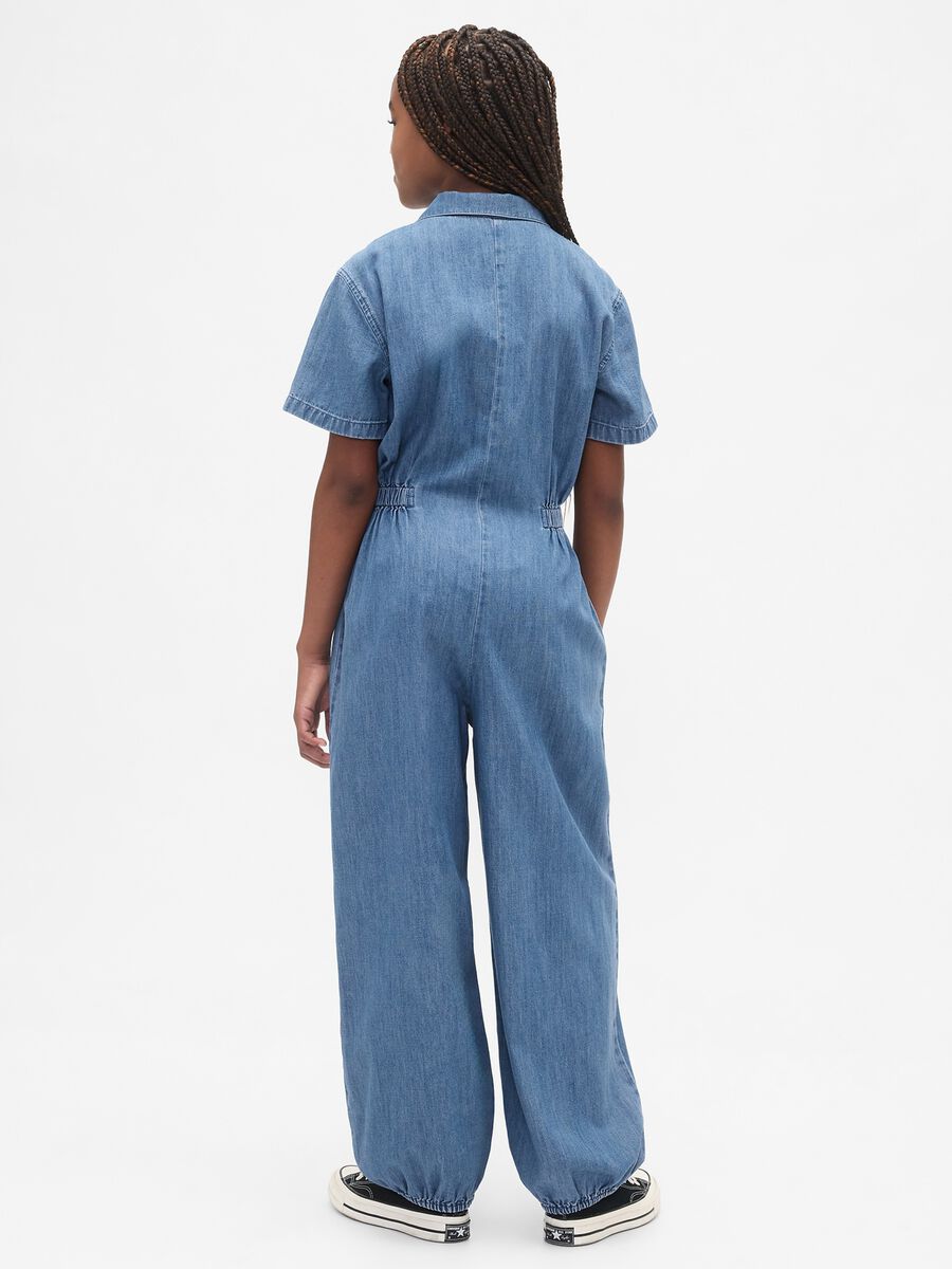 Tuta in denim per bambina_1