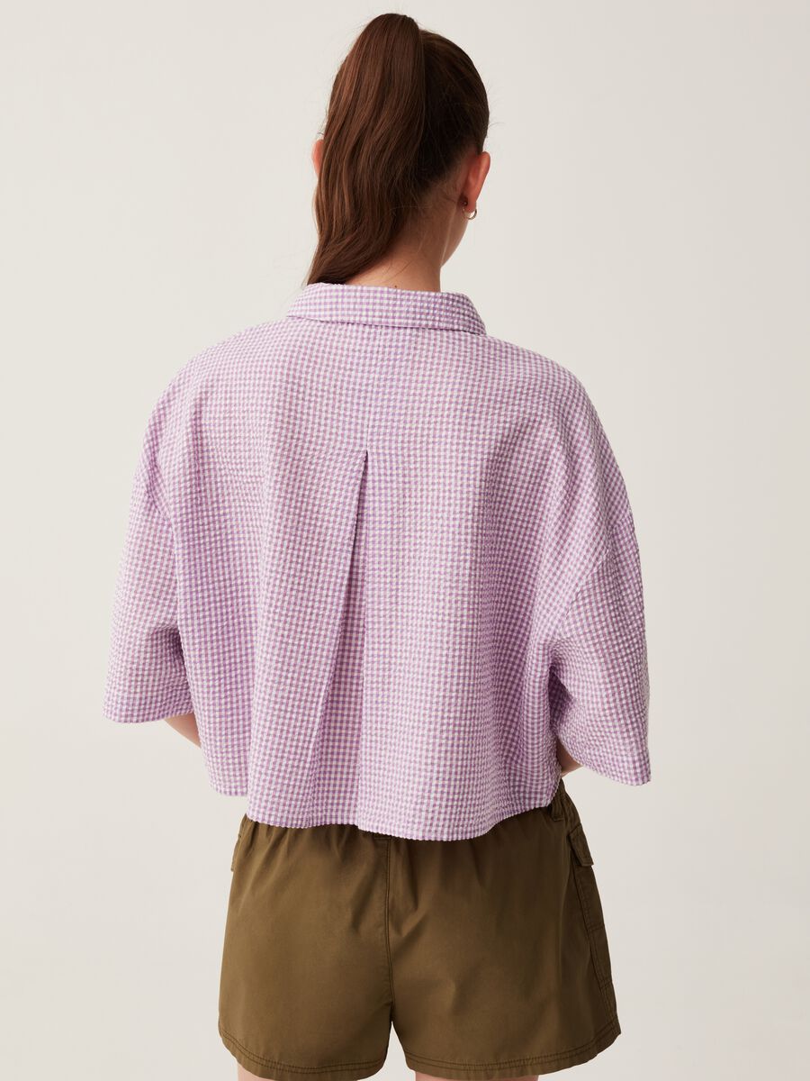Camicia boxy fit in seersucker Baby Angel_2