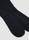 Two-pack of navy blue, burgundy red and ivory long socks in stretch cotton_2