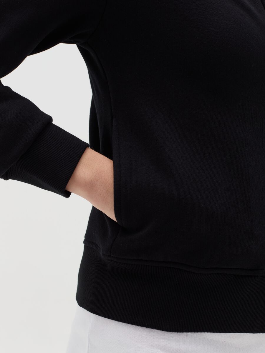 Organic cotton full-zip sweatshirt with hood_2