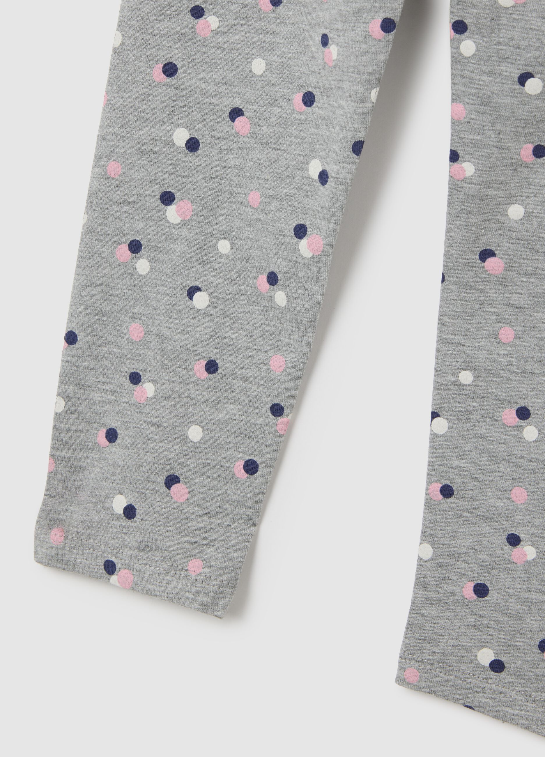 Skinny Multicolour Cotton Girl's Leggings