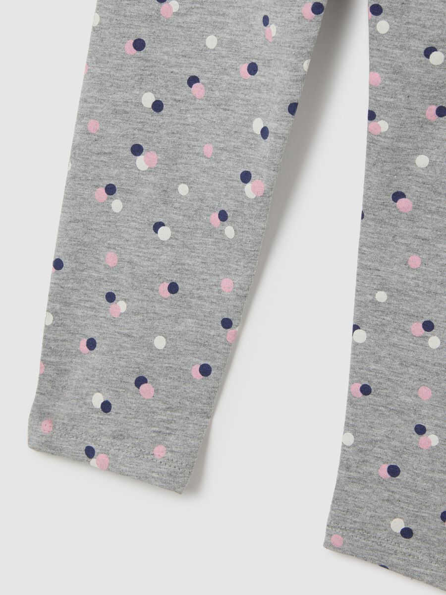 Skinny Multicolour Cotton Girl's Leggings_3