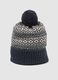 Multicolour beanie with pom pom_2