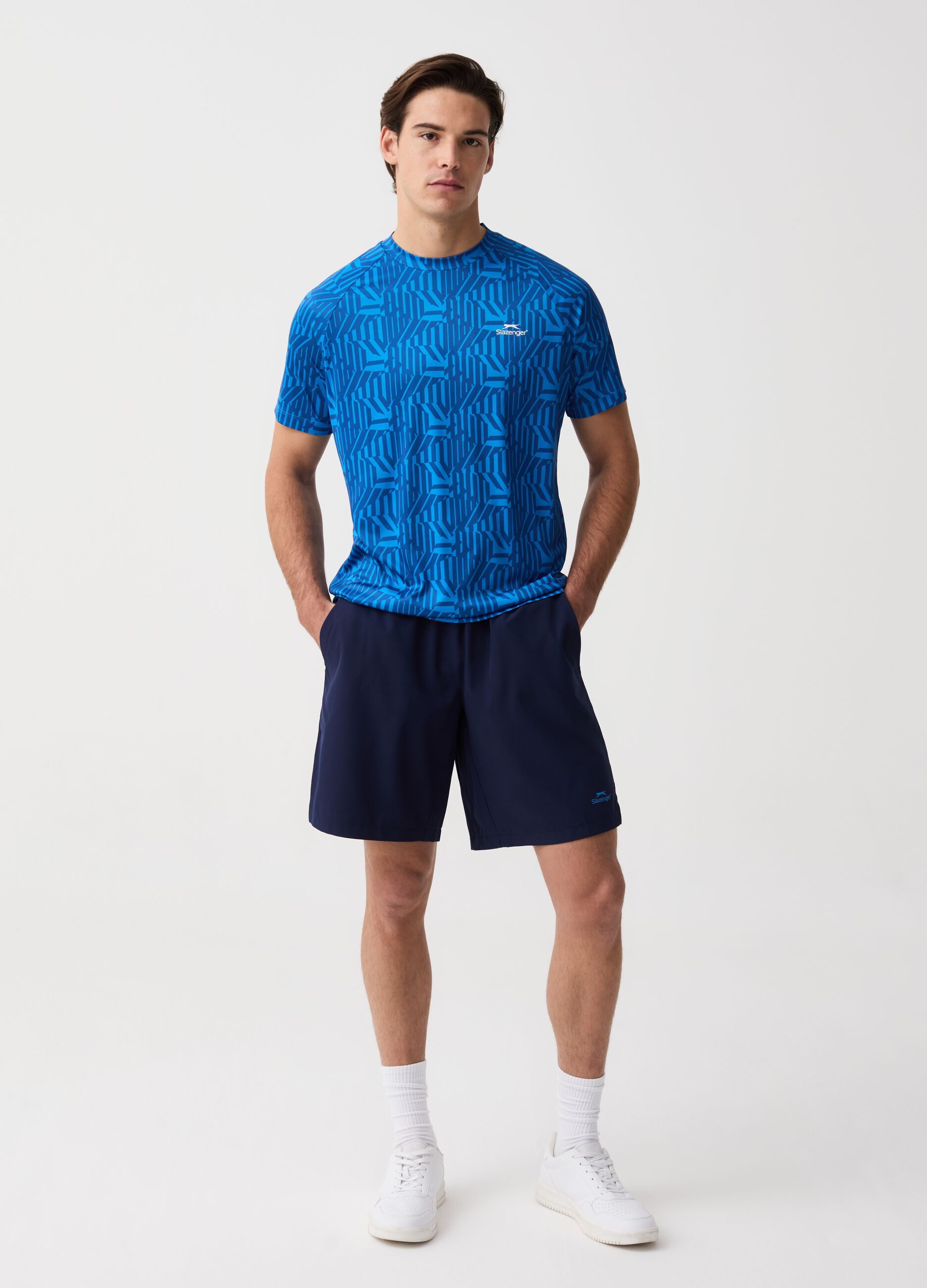 Slazenger quick-dry tennis-fit Bermuda shorts