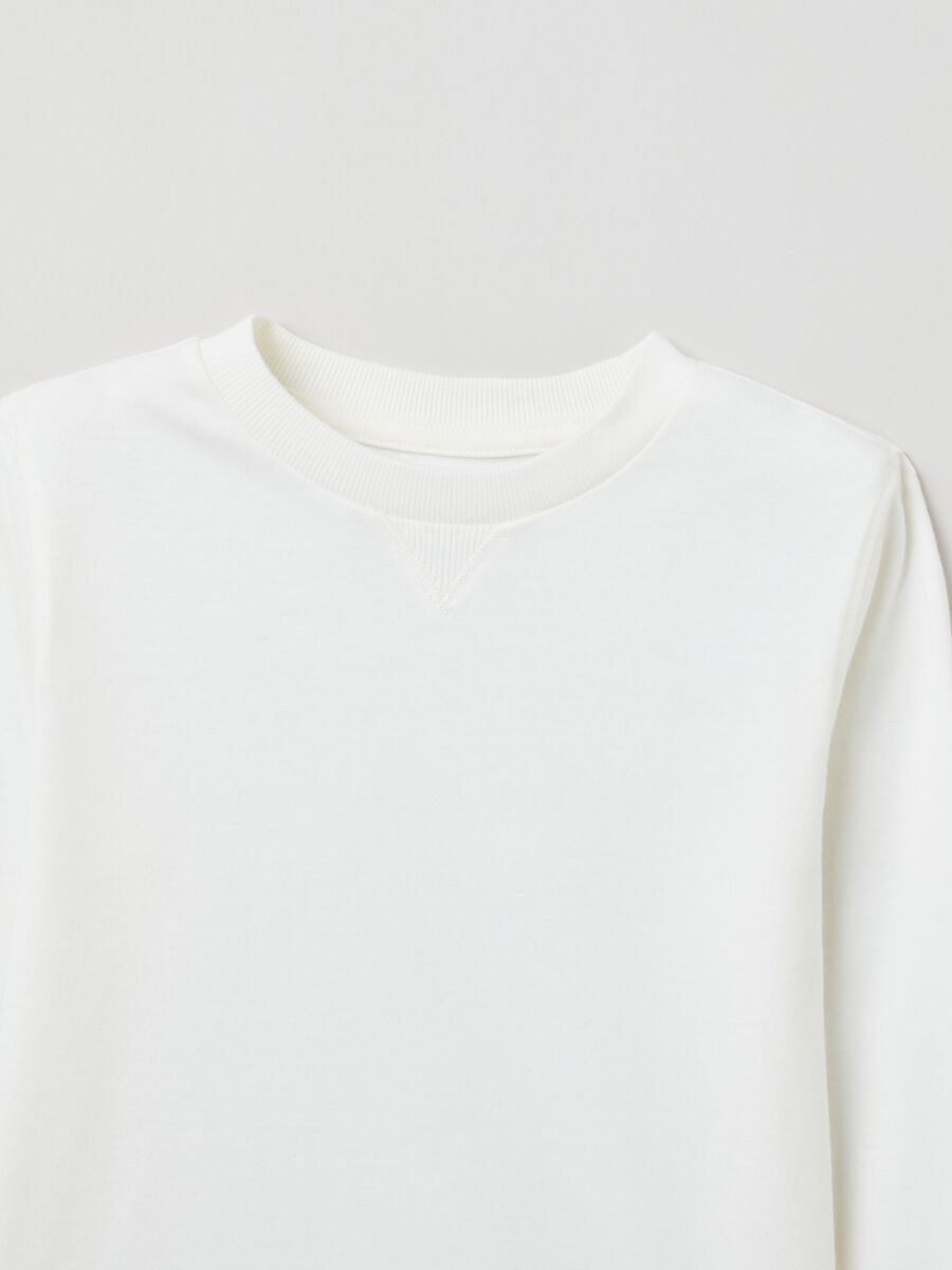 T-shirt a maniche lunghe in cotone_2