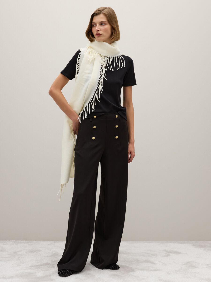 T-shirt nera regular fit_1