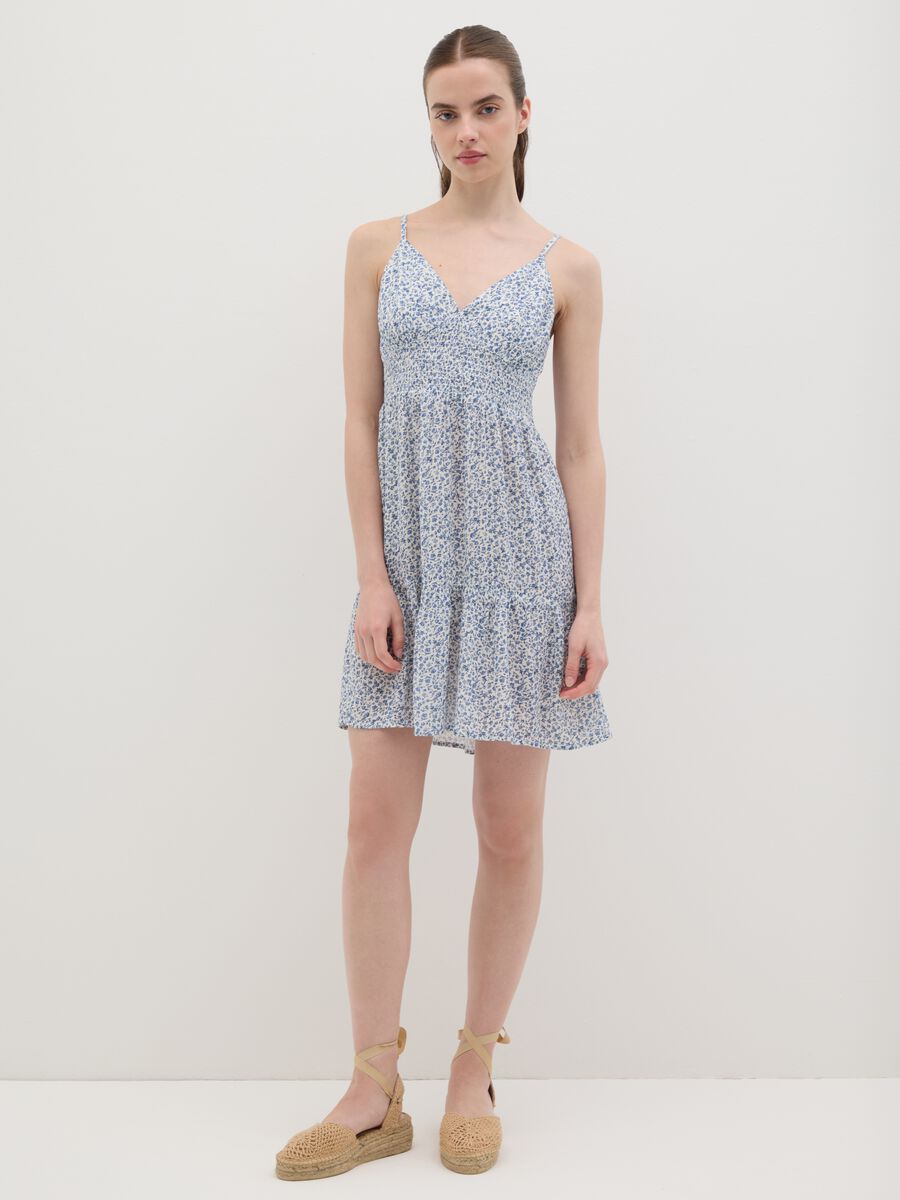 Abito da donna in puro viscosa multicolor regular fit_0