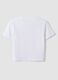 White stretch cotton T-shirt with Sakura print, regular fit_5