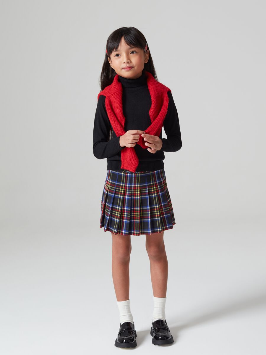 Gonna tartan plissettata_0