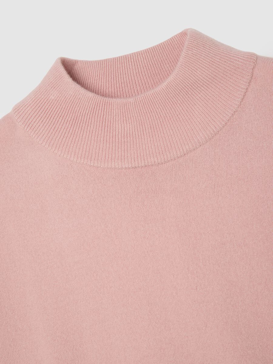 Pink regular fit sweater_1