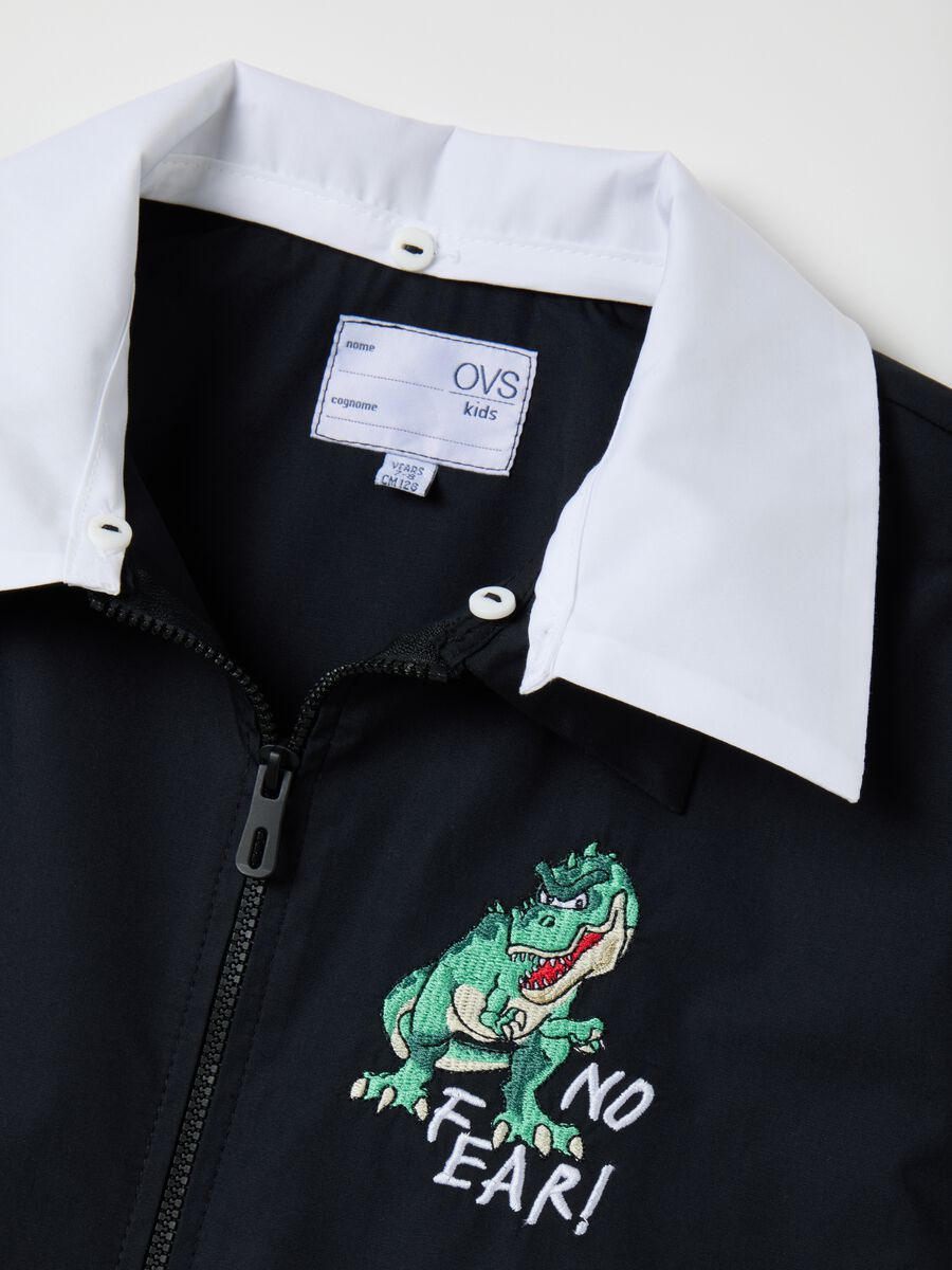 Multicolour Cotton Blend Children's Shirt with Embroidery_2