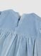 Baby girl velour blue regular fit dress with embroidered heart_3