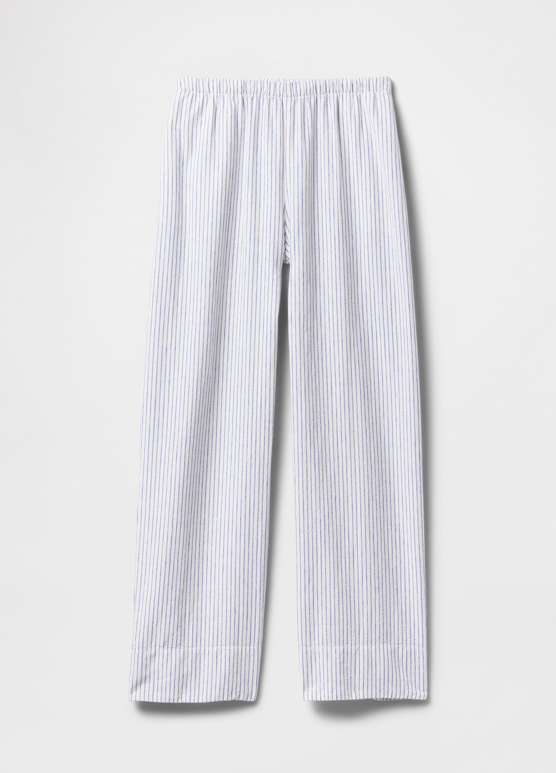 Striped linen and viscose palazzo trousers by Gap