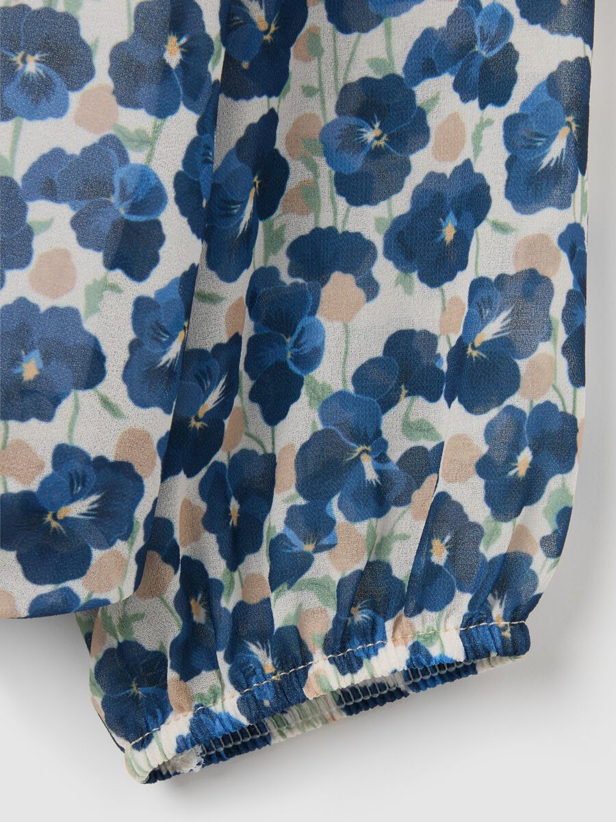 Women's Multicolour Blend Regular Fit Top with Floral Print_5