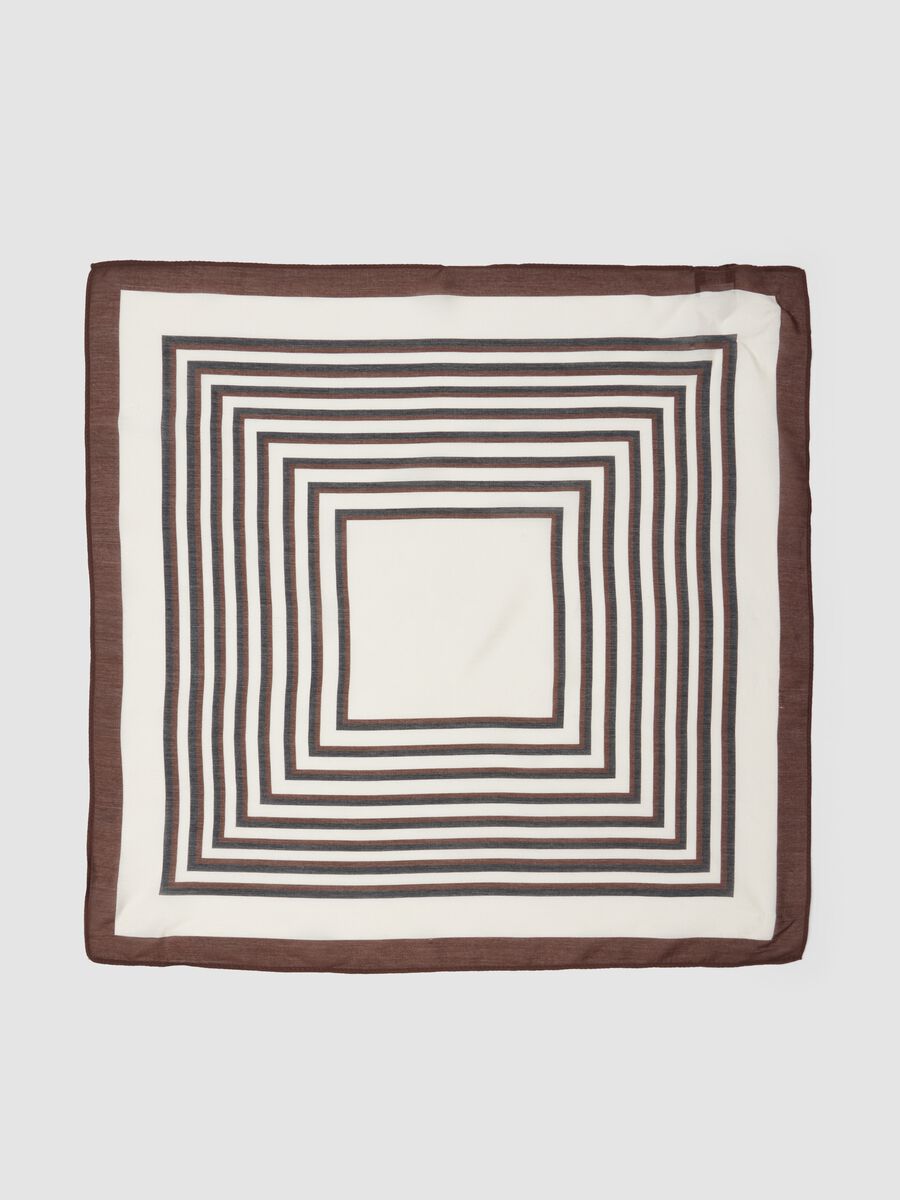 Foulard multicolor in misto modal e seta con fantasia_1