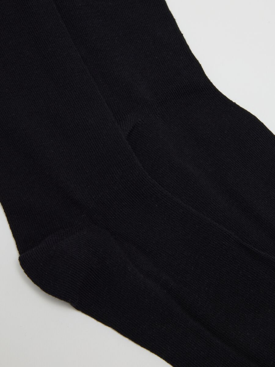 Black cotton blend sock multipack_2