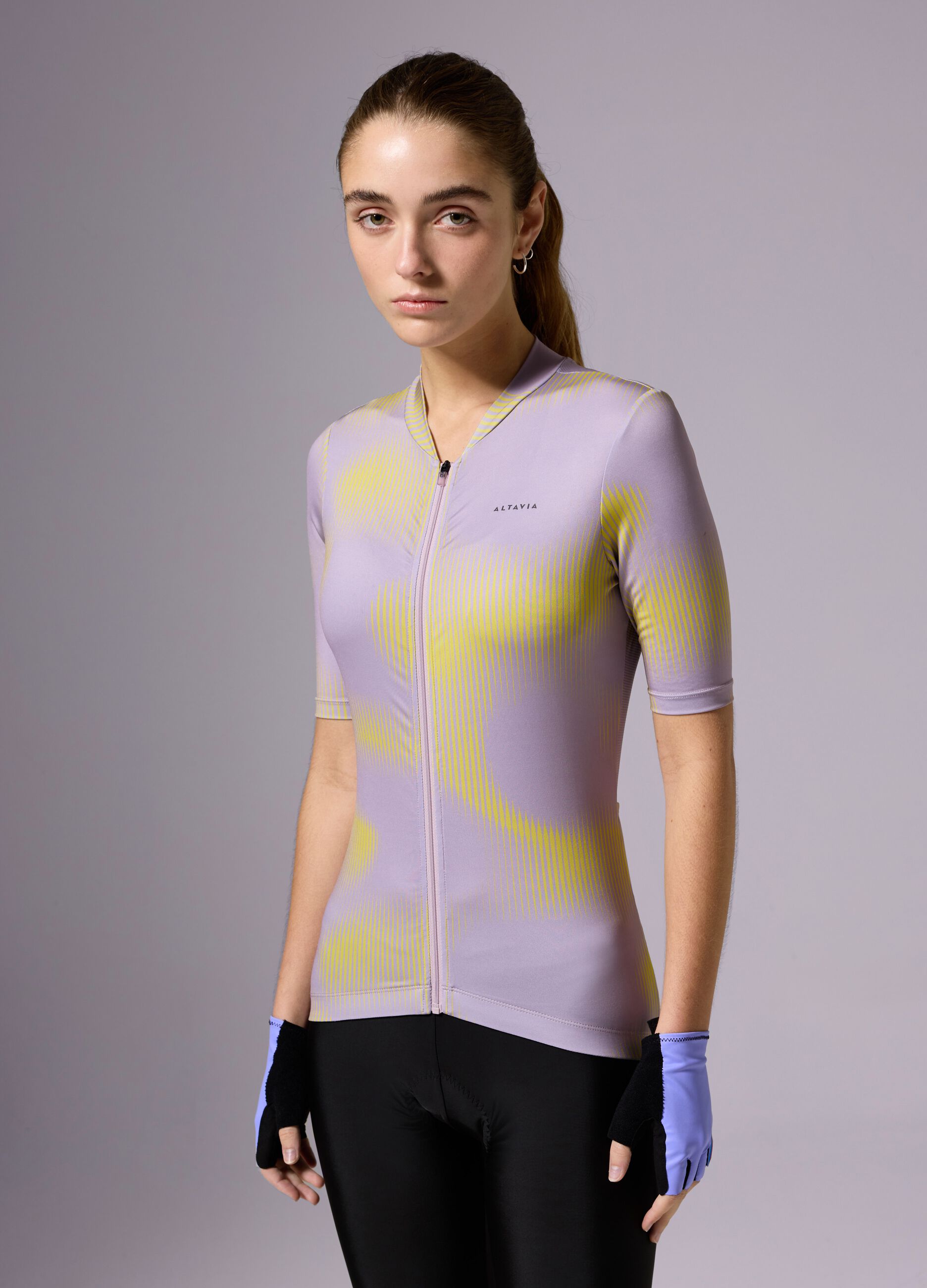T-shirt ciclista full-zip ALTAVIA