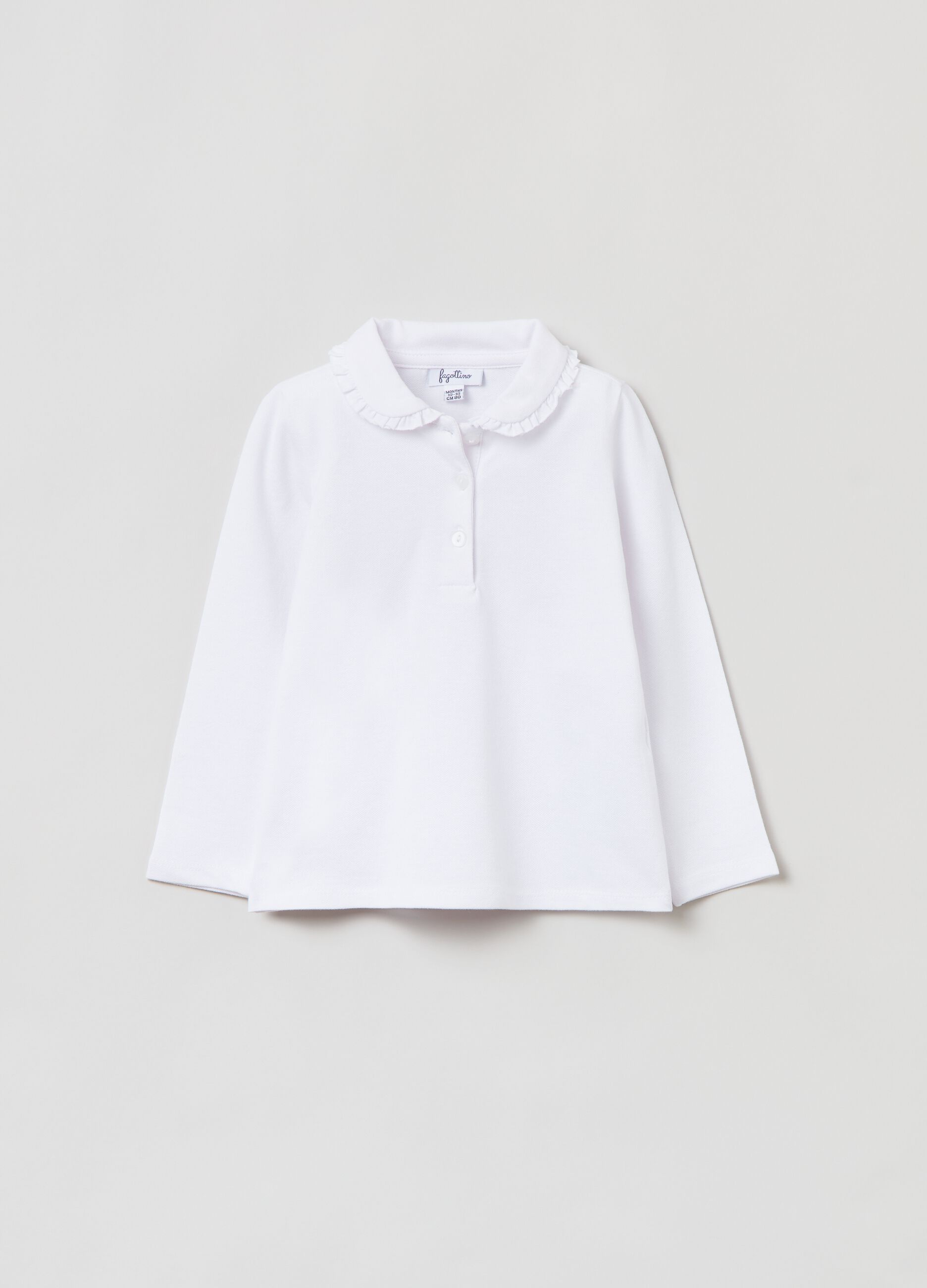 Polo bianca outlet bambina ovs