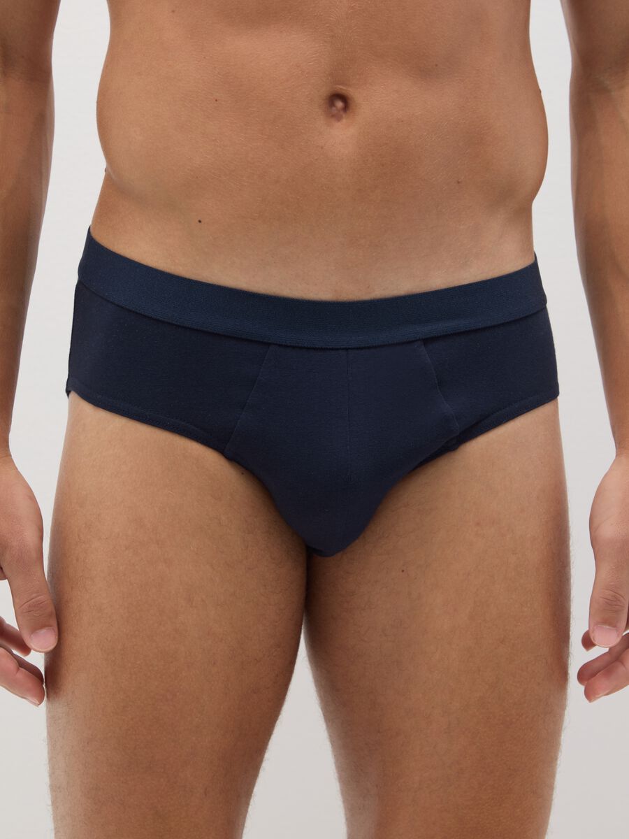 Tripack Slip in cotone blu in cotone bio_1