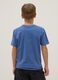 T-shirt in puro cotone blu da ragazzo regular fit con stampa_1