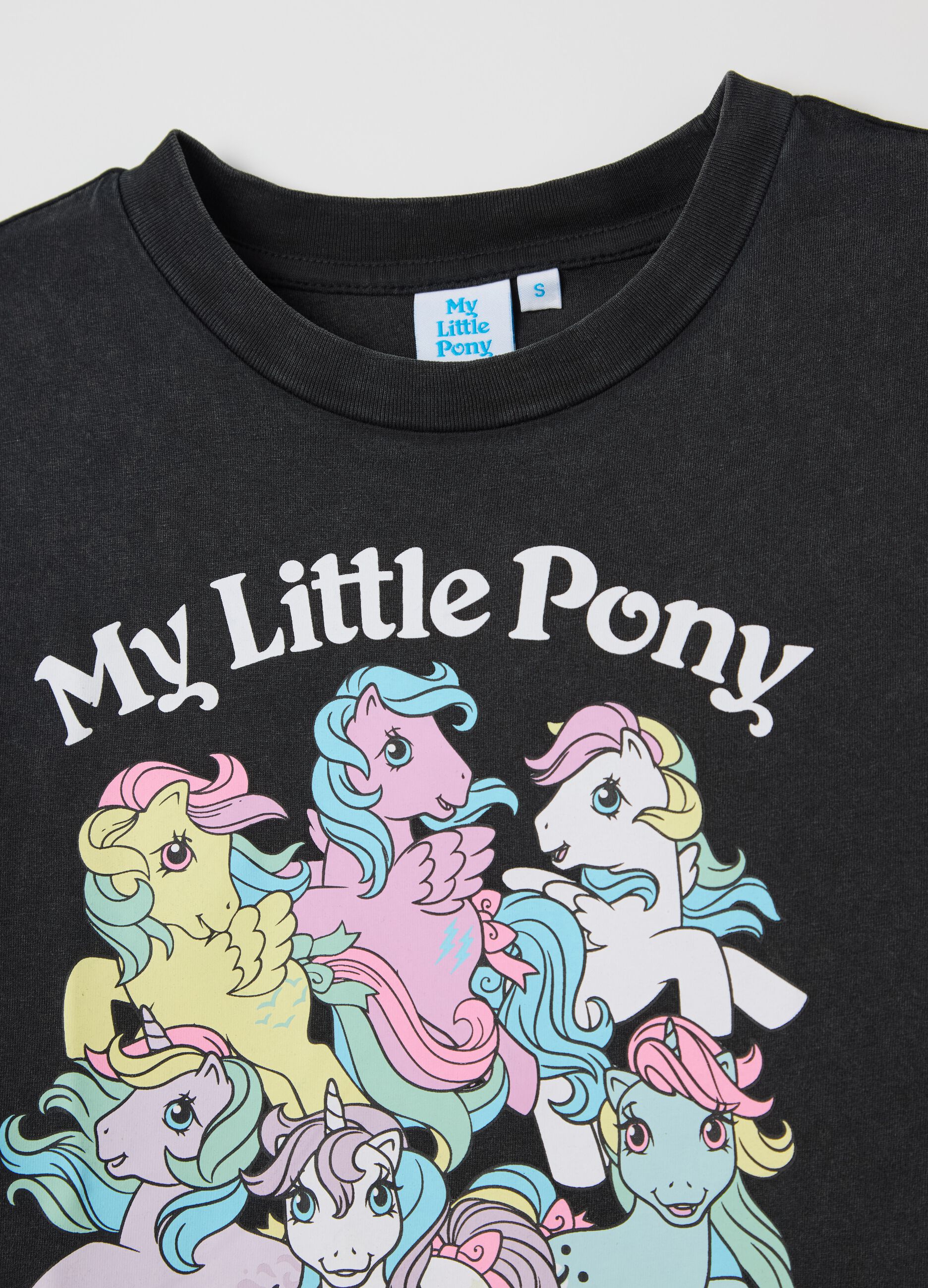 Black T-shirt with My Little Pony print
