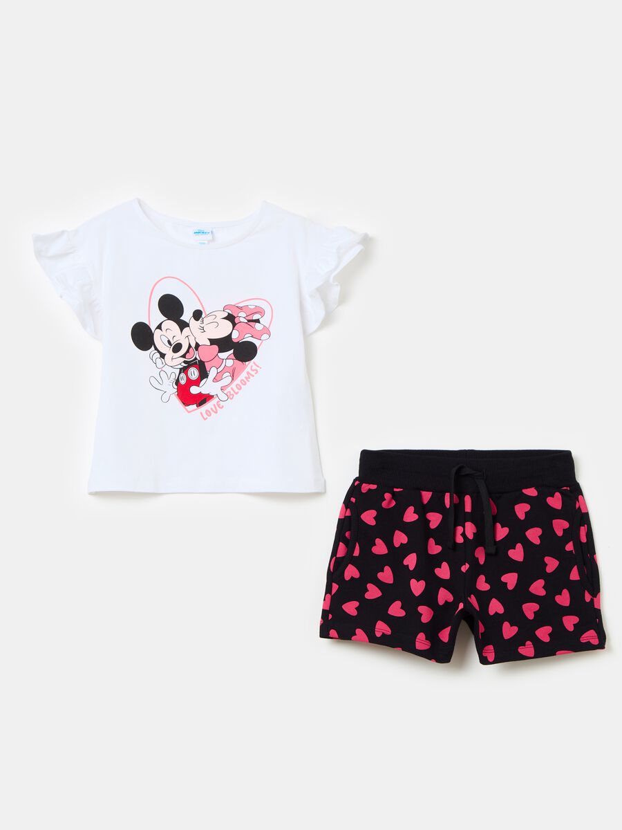 Jogging set con stampa Minnie e Topolino_0