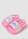 Pink baby girls&rsquo; sliders with front strap and back heel strap_1