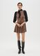Sleeveless Brown Slim Fit Short Dress_0